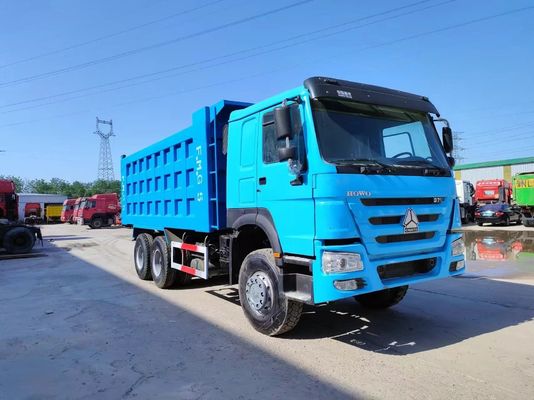 10 타이어 336HP 중고 파우크 블루 시노트럭 HOWO 6*4 덤프 트럭 유로 3/4/5 유효