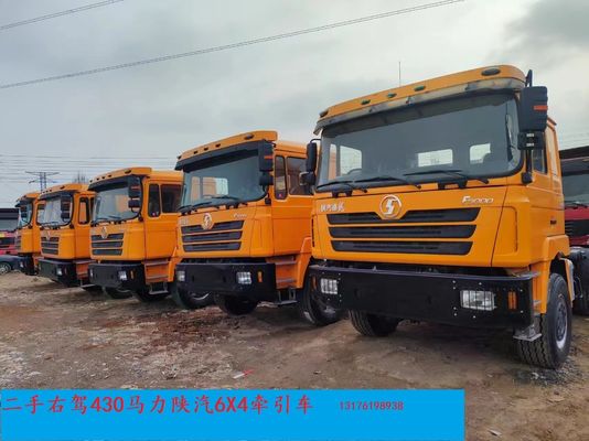 중량물 운송용으로 사용된 샤크만 오렌지 컬러 오른쪽 운전 트랙터 트럭 F3000 6X4