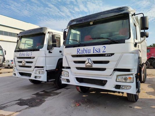 ECE 인증 전면 리프팅 스타일 HOWO 6*4 덤프 트럭 티퍼 트럭 351-450hp