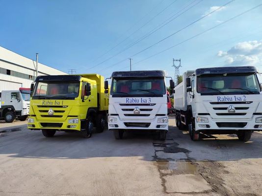ECE 인증 전면 리프팅 스타일 HOWO 6*4 덤프 트럭 티퍼 트럭 351-450hp