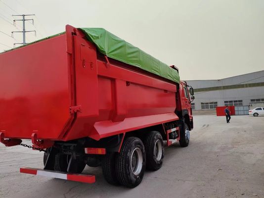 사용 된 351-450hp Sinotruck HOWO 6 * 4 반사 타이어 설계와 함께 덤프 트럭