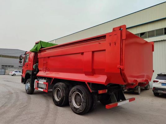 사용 된 351-450hp Sinotruck HOWO 6 * 4 반사 타이어 설계와 함께 덤프 트럭
