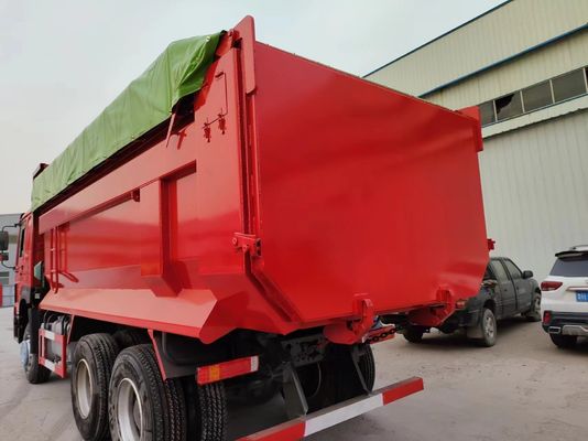 사용 된 351-450hp Sinotruck HOWO 6 * 4 반사 타이어 설계와 함께 덤프 트럭