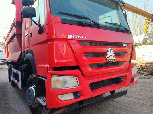 10 타이어 U형 덤프 트럭 시노트럭 HOWO 6*4 380HP 트럭과 전면 리프팅 스타일