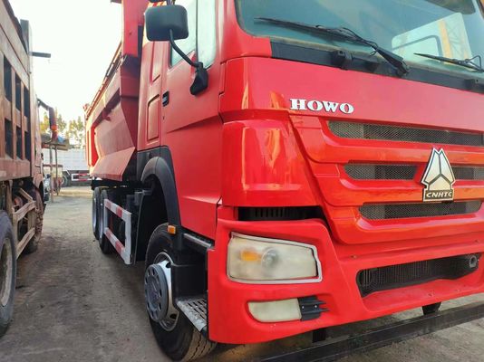 10 타이어 U형 덤프 트럭 시노트럭 HOWO 6*4 380HP 트럭과 전면 리프팅 스타일