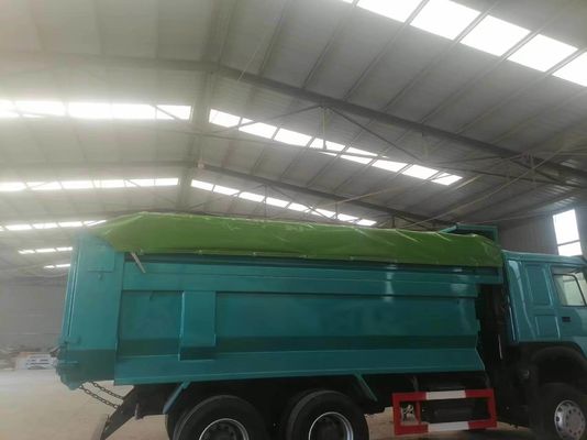 351-450hp 수동 변속기 Sinotruck HOWO 6*4 U형 포장 상자와 함께 덤프 트럭