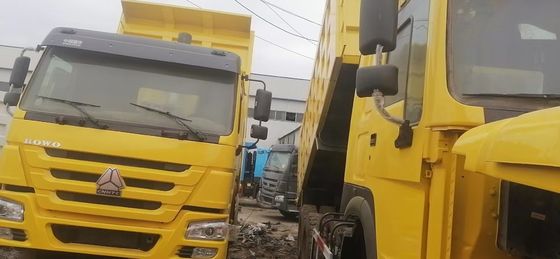 6X4 371 HOWO 터퍼 사용 된 덤프 트럭 20 30 50 70 100 톤 마력 351-450hp 좌석 ≤5