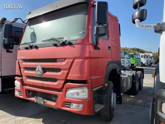 6X4 사용 된 시노트럭 HOWO 371-375HP 10바퀴 트랙터 트럭 중량 트레일러 헤드