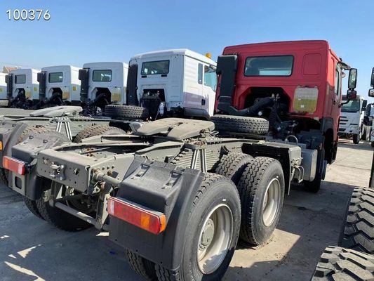 6X4 사용 된 시노트럭 HOWO 371-375HP 10바퀴 트랙터 트럭 중량 트레일러 헤드