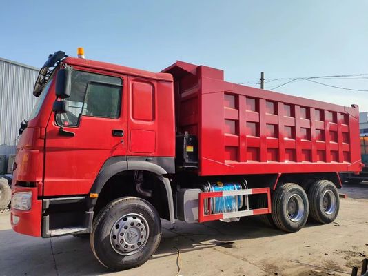 371HP Sinotruk HOWO 6*4 덤프 트럭 10 타이어 틱퍼 트럭 다양한 지형에 적합