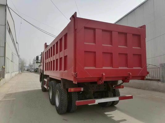 시노트룩 HOWO 6X4 트럭 371HP 10 휠 사용 된 덤프 트럭 6-8L 엔진 용량