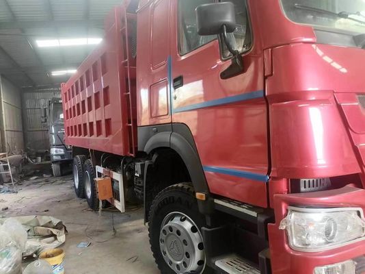 시노트룩 HOWO 6X4 371HP 덤프 트럭 티퍼 덤퍼 빨간색 HOWO 드라이브 휠 6×4
