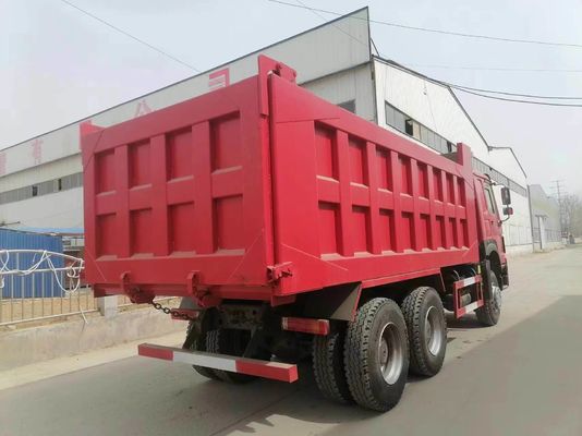 시노트룩 HOWO 6X4 371HP 덤프 트럭 티퍼 덤퍼 빨간색 HOWO 드라이브 휠 6×4