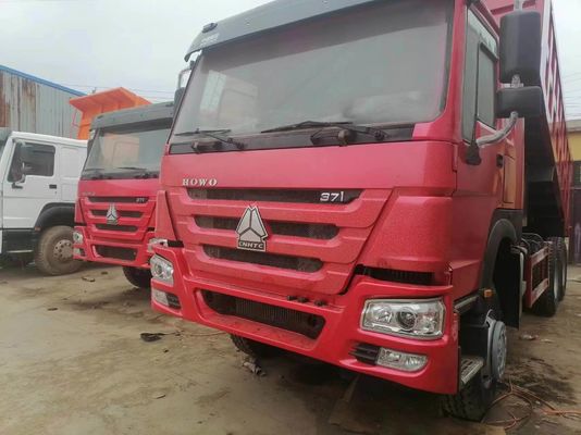 시노트룩 HOWO 6X4 371HP 덤프 트럭 티퍼 덤퍼 빨간색 HOWO 드라이브 휠 6×4