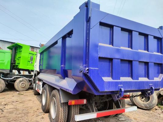 6X4 HOWO 400HP 12 휠 U-바구니 틱퍼 덤퍼 틱퍼 트럭 6-8L 엔진 용량