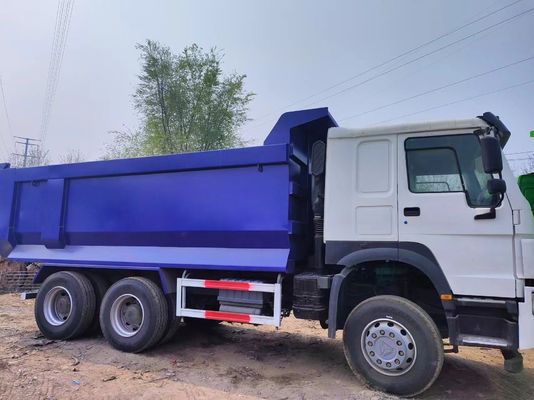 6X4 375HP U-Share 중고 HOWO 덤프 트럭 엔진 용량 6-8L 말력 351-450hp