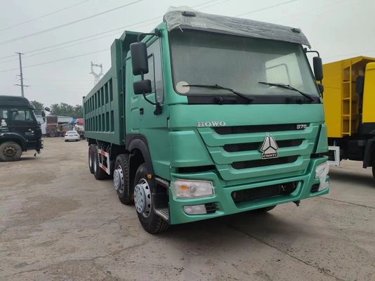 375HP Sinotruk HOWO 8*4 덤프 트럭 중고 트럭 12 바퀴 앞 승강장