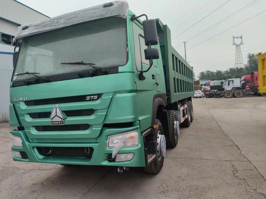 375HP Sinotruk HOWO 8*4 덤프 트럭 중고 트럭 12 바퀴 앞 승강장