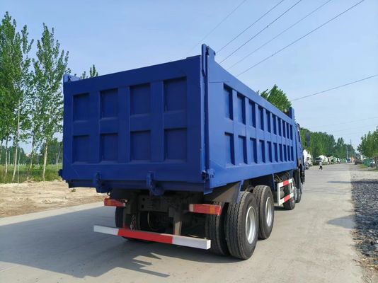 수동 변속기 371HP 시노트럭 HOWO 팅퍼 트럭 10 타이어 6X4 덤퍼 사용 된 덤프 트럭