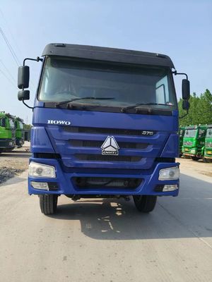 수동 변속기 371HP 시노트럭 HOWO 팅퍼 트럭 10 타이어 6X4 덤퍼 사용 된 덤프 트럭