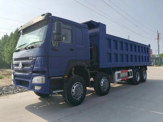 수동 변속기 371HP 시노트럭 HOWO 팅퍼 트럭 10 타이어 6X4 덤퍼 사용 된 덤프 트럭