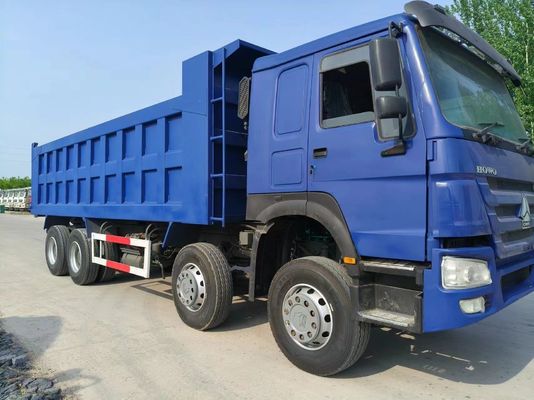 12 타이어 티퍼 트럭 8X4 사용 된 HOWO GCC 인증을 가진 덤프 트럭
