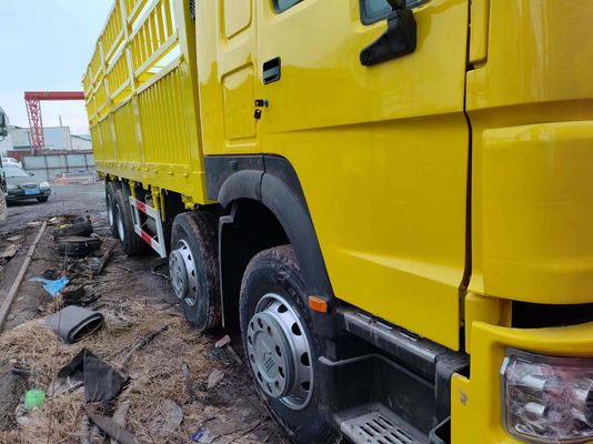 중고 Sinotruk HOWO 8*4 화물 트럭 12 바퀴 웨이차이 엔진 351-450hp 6-8L 용량