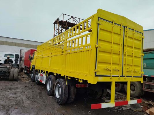 중고 Sinotruk HOWO 8*4 화물 트럭 12 바퀴 웨이차이 엔진 351-450hp 6-8L 용량