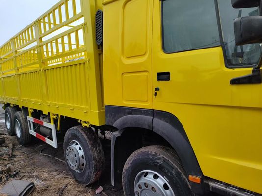 중고 Sinotruk HOWO 8*4 화물 트럭 12 바퀴 웨이차이 엔진 351-450hp 6-8L 용량
