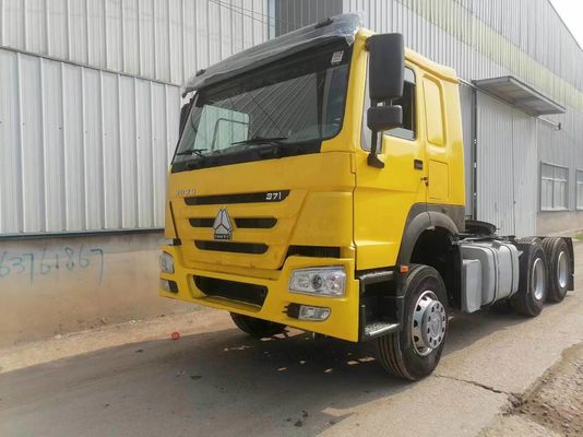 6X4 HOWO 트랙터 트럭 420HP 351-450hp 호스 파워와 함께 중고 트랙터 머리