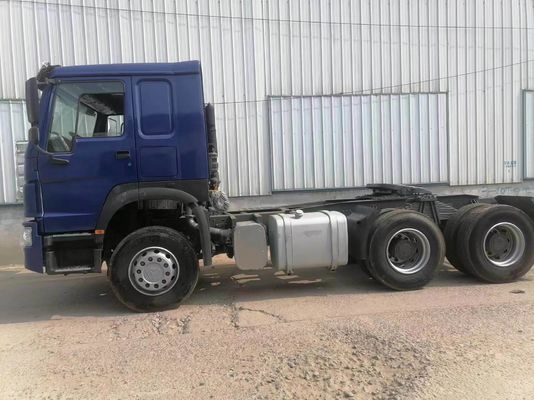 블루 시노트럭 HOWO 6X4 10 휠 사용 트랙터 트럭