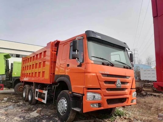 중고 Sinotruck HOWO A7 6*4 10 휠 덤프 트럭 371-430HP 혼합 색상 디자인