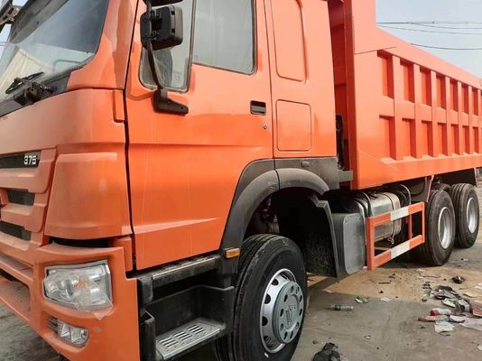 중고 Sinotruck HOWO A7 6*4 10 휠 덤프 트럭 371-430HP 혼합 색상 디자인