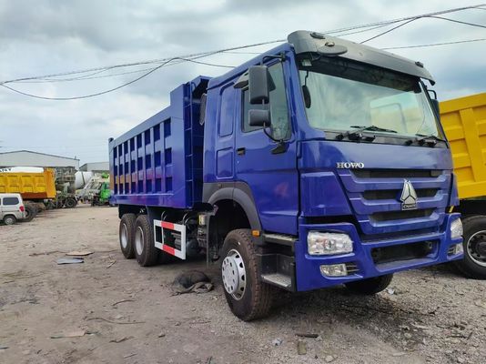 8×4 드라이브 휠 사용 된 시노트럭 덤프 트럭 HOWO 440HP 12 타이어 중량 용량