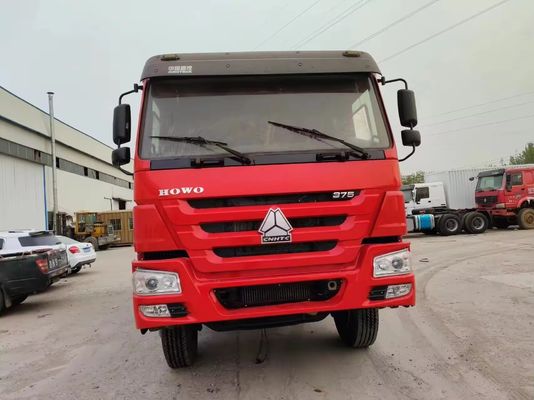 6×4 드라이브 휠 앞 승강장 스타일 375HP HOWO 틱퍼 트럭 25t 중량 덤프 트럭