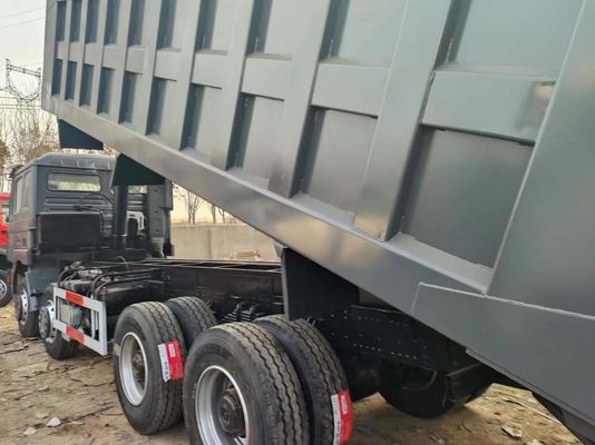 375HP 12 휠 40t Shacman 8X4 사용 된 덤프 트럭 슈퍼 드라이브 마력 351-450hp