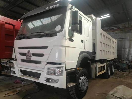 사용 된 Sinotruk HOWO 6X4 371HP 하얀 색의 덤프 트럭 1 년 판매 후 서비스